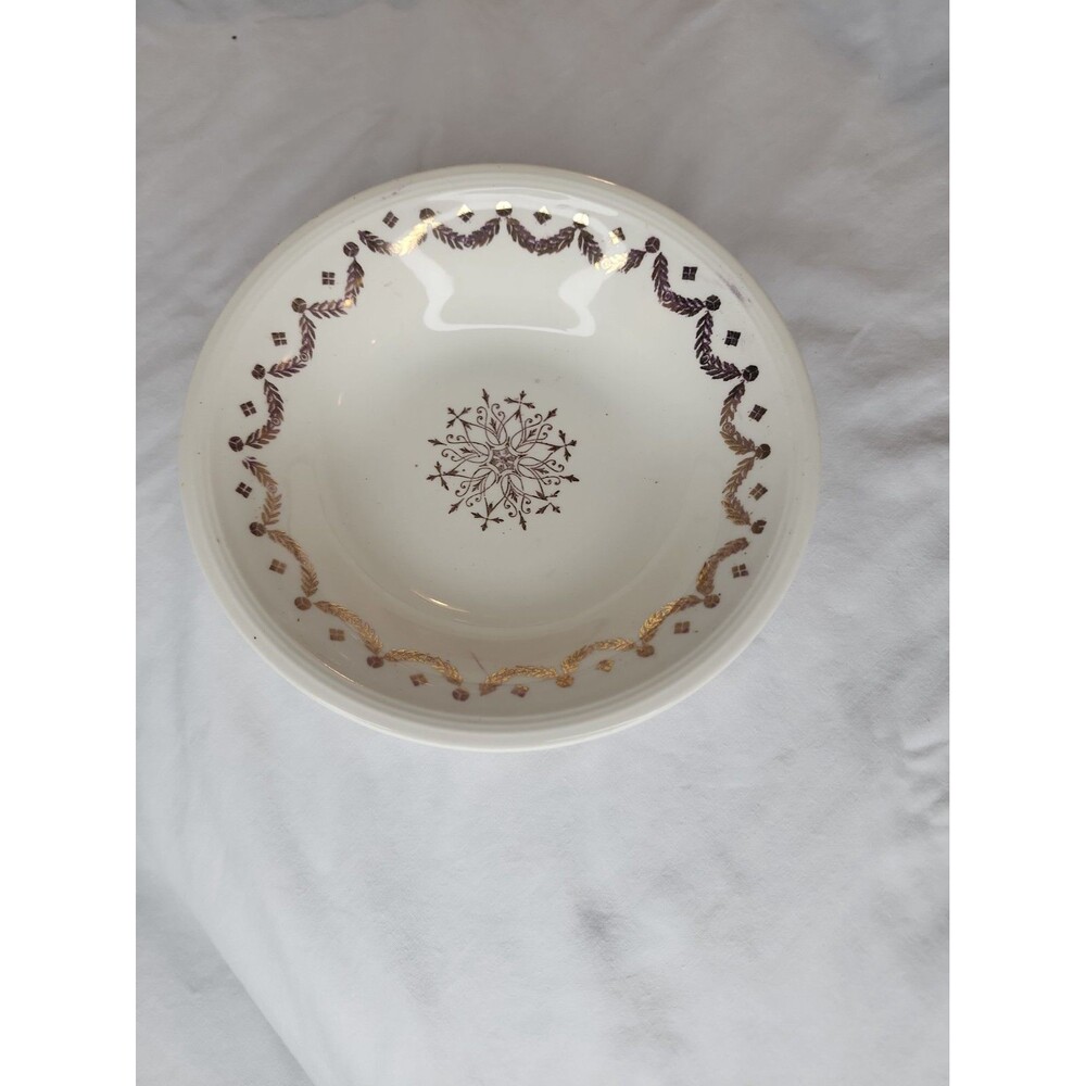 22k Gilded Snowflake,Gold Filigree Snowflake, Gold Festoon-  Knowles China 1946